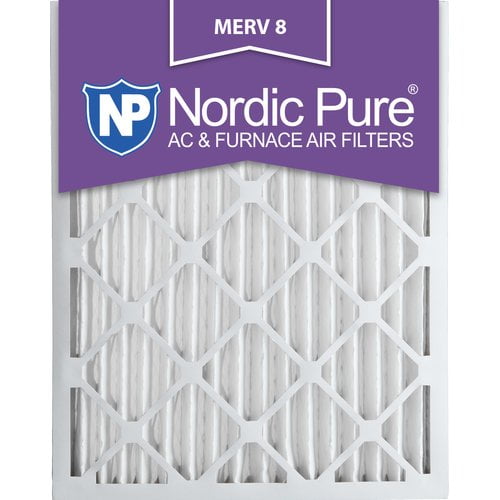 Nordic Pure 16x25x2 MERV 10 Pleated AC Furnace Air Filter  Box of 3